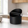 Espresso Coffee Grounds Bin NonSlip Base Countertop Open Top L Black