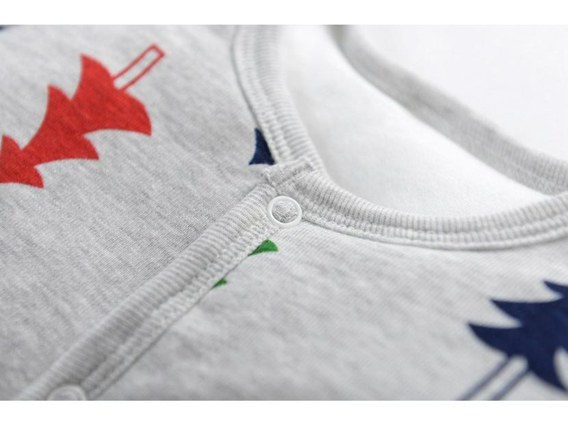 Wyprzedaż Zimowy Bawełniany Kombinezon Dziecięcy: Gruby, ciepły niemowlęcy kombinezon z długim rękawem