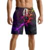 European And American Dark Natural Lightning Element Men'S Casual Shorts Beach Pants