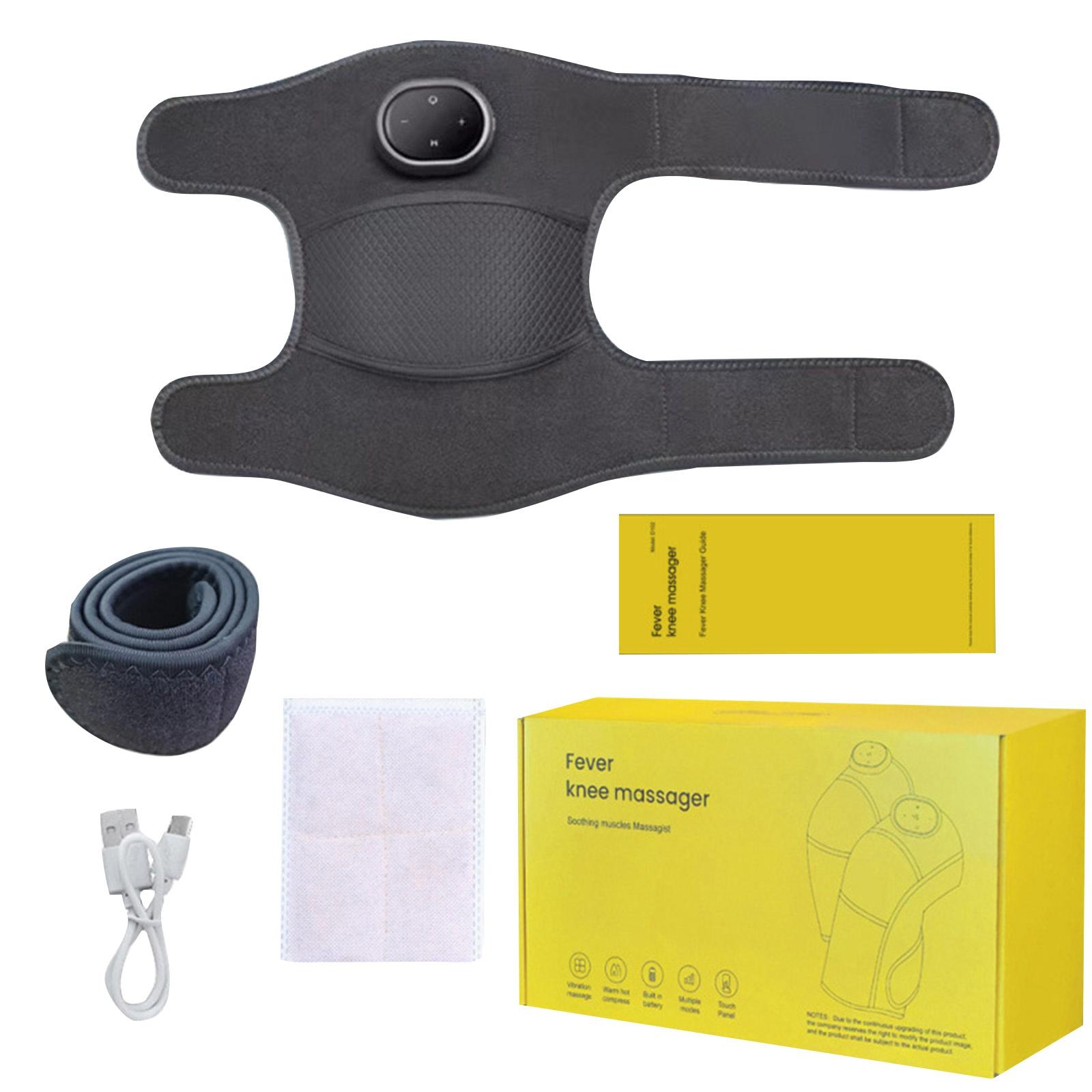 

Wireless Knee Massager With Thermal Vibration, Electrically Heated Knee Brace, With 5 Heat And 3 Massage Modes, Gift For Men And Women (gray) One Size белый