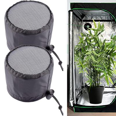 2 Pezzi Tende da Coltivazione Cappa Filtro Condotto Copertura Sfiato Con Elastico Fibbie Fissate Impermeabile Antipolvere Per la Crescita delle Piante