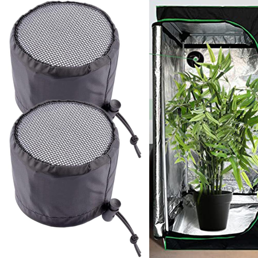 2Pcs Grow Tents Duct Filter Vent Cover With Elastic Band Fixed Buckles Waterproof Dust-proof For Plant Growth