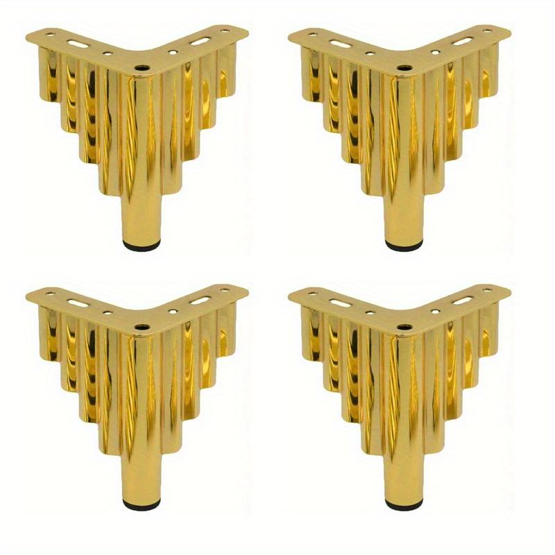 

4pcs 15cm Furniture Legs Basic Heavy Duty Triangle top Plate feet for Sofa Bed couches Dresser Cabinet with Floor Protectors