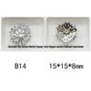 Mixed Color Pavé Zirconia Decorative Metal Button