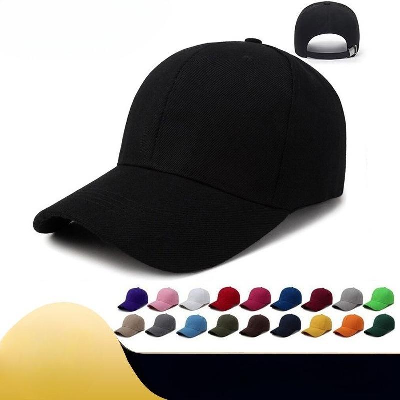 New Solid Color Unprinted Baseball Cap Men's Outdoor Fishing Korean Version Cap Women's Simple Trendy Shade Sun Protection Hat