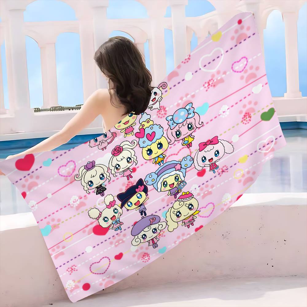 Classic T-Tamagotchi Cut Friend Game  Bath Towel Microfiber Soft Water Absorbing Breathable For Girl Kids Decorative Beach Towel