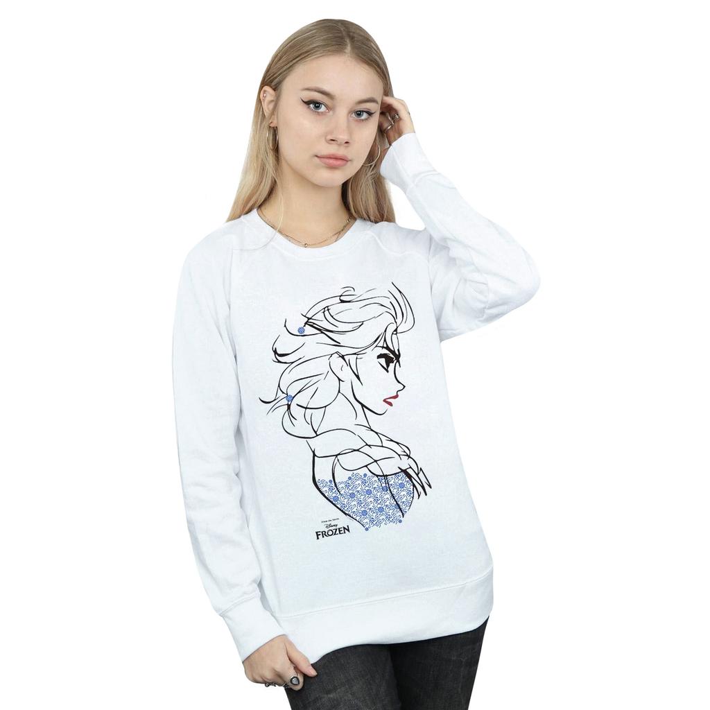 Disney Womens/Ladies Frozen Elsa Sketch Sweatshirt