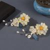 2pcs Chinese Style Hair Clip Classical Elegant Glass Flower Hair Clip For Women Fairy Hanfu Hair Accessories Exquisite Barrettes