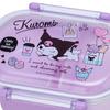 Sanrio Bento and Dish Dryer Includes Name Made in Kuromi 878863 Children's Box, 360ml, Antibacterial, Microwave, Dishwasher, Safe, Sticker, Japan,