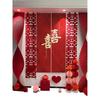Wedding Ceremony Hanging Cloth Banner Set - Double Happiness Backdrop & Room Decor