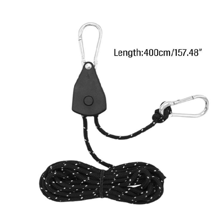 Camping Ratchet Hanger Pulleys Tent Hook Rope Hanger Grow Light Hanger Adjusted