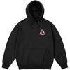 Palace Tri-Line Hood Black Unisex Tops P27CS078
