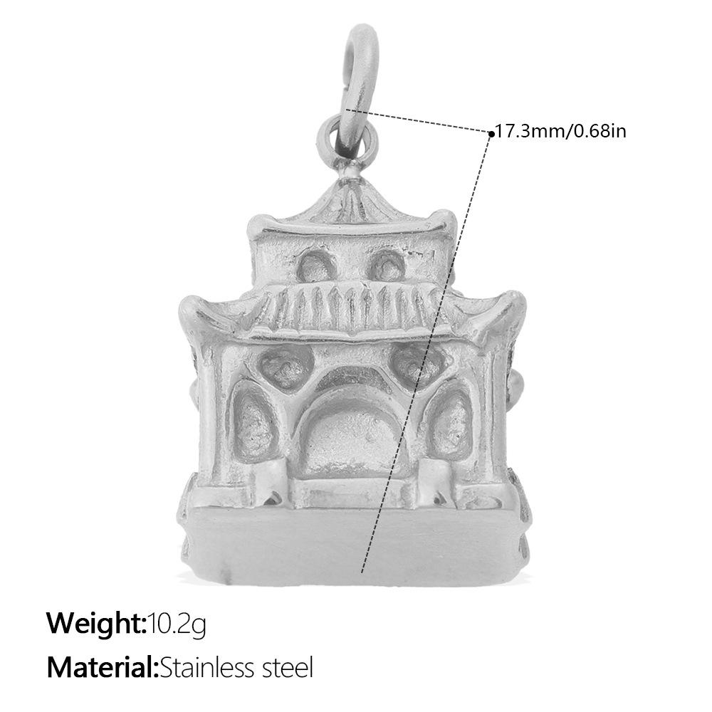  1Pcs Stainless Steel 18K Gold Plated Pendant Waterproof Women Charms Gold Color DIY Accessories Charms Jewelry