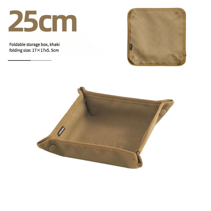 

Складной поднос для хранения Ткань Оксфорд Складной органайзер Квадратный походный поднос для улицы Дома Путешествий Портативный ящик для хранения M хаки
