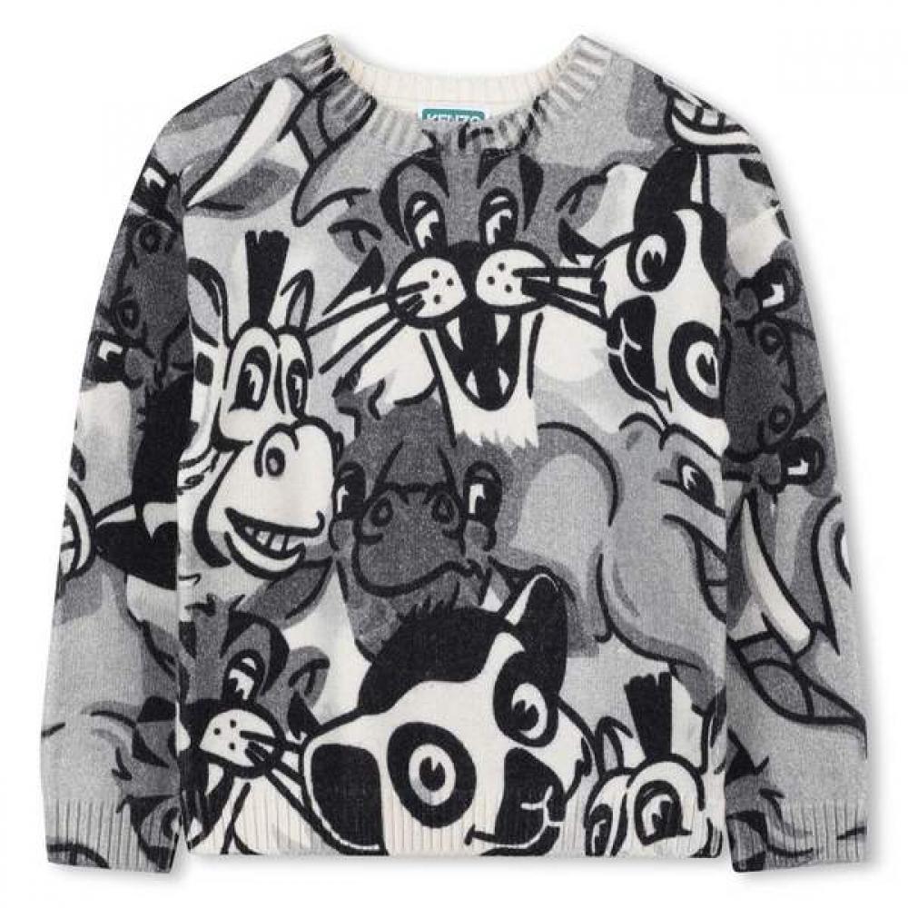 

Kenzo Kids Festive Cap 25fw Sweater [junior 14age] Z256afkf21 Black 14A~ 164CM