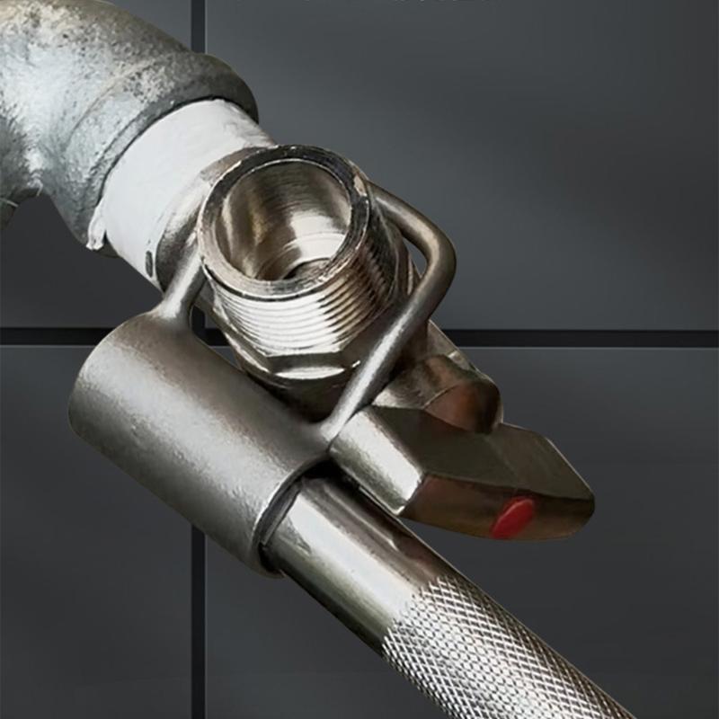 Compact Faucet Removal Tool Kit Curved Handle Design Steel Wrenches For Narrow Kitchen Bathroom Pipes Maintenance