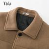 Yalu Men's Padded Wool Blend Casual Short Jacket