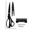 10-Inch Black Blade Stainless Steel Tailor Shears for Fabric and Clothing
