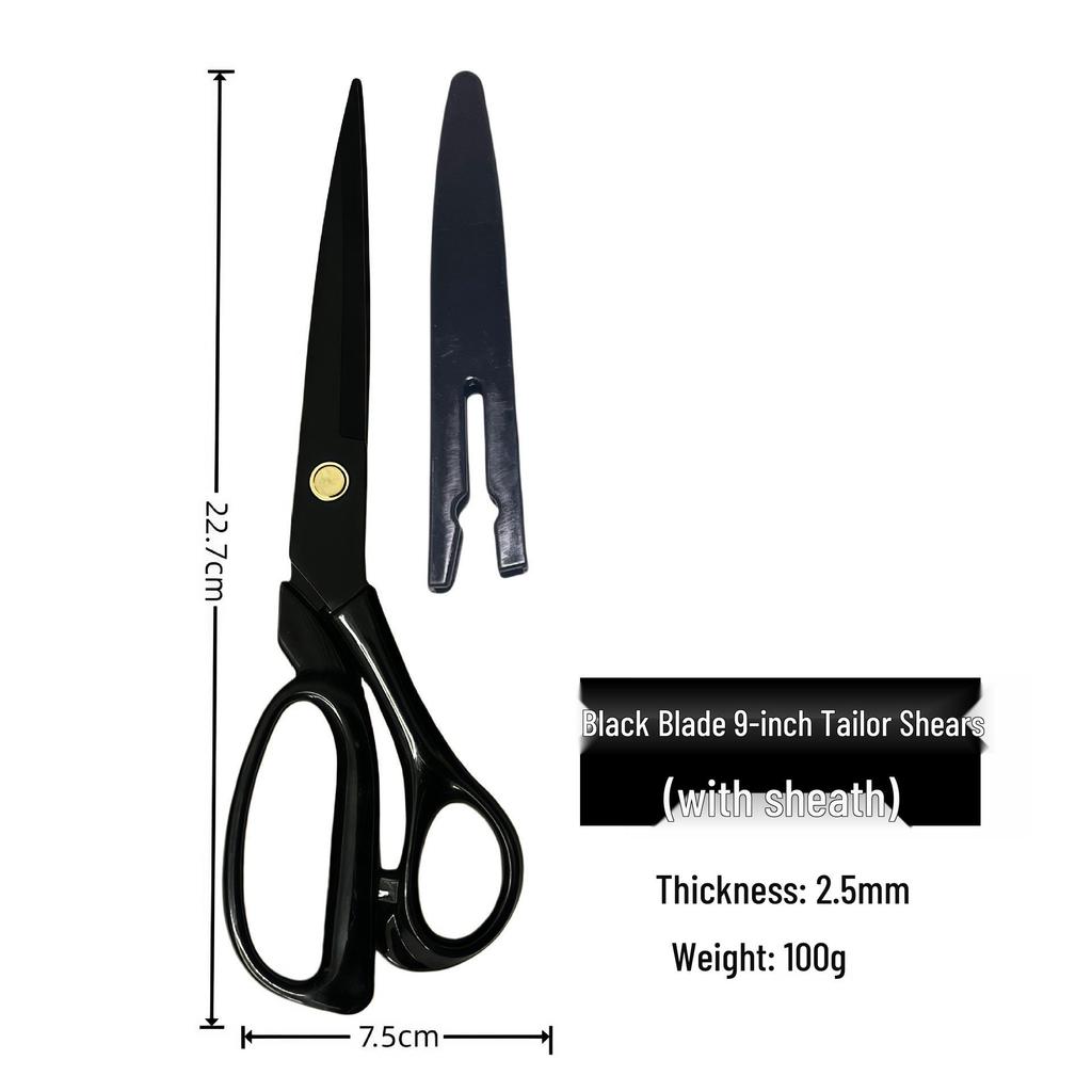 10-Inch Black Blade Stainless Steel Tailor Shears for Fabric and Clothing