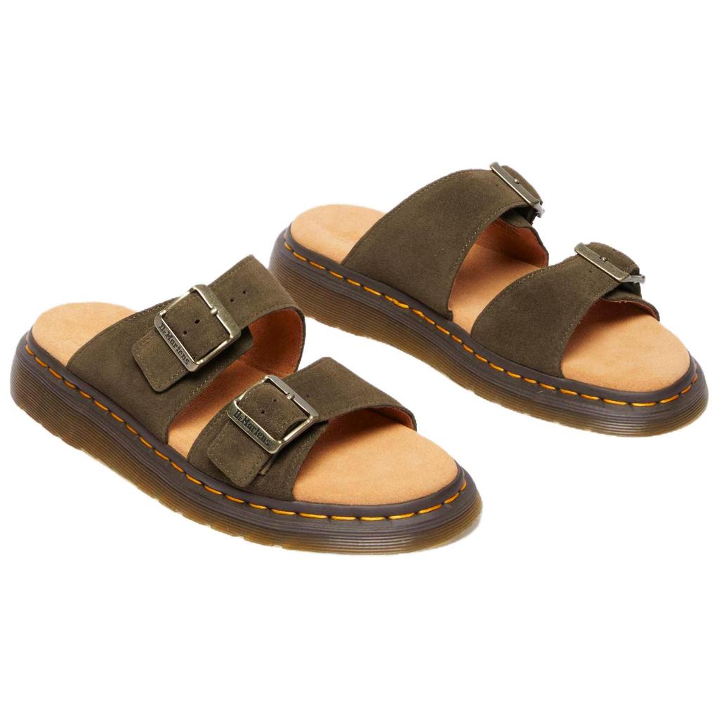 Dr. Martens Josef Sandales Sliders Confortables Polyvalentes Antidérapantes Chaussures Unisexe Olive 41083300