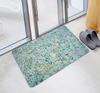 Bathroom Uses Absorbent Non Slip Bath Mats, Kitchen Floor Mats, Artistic Small Stone 3D Carpets (24x16 Inches), and Flannel Memo