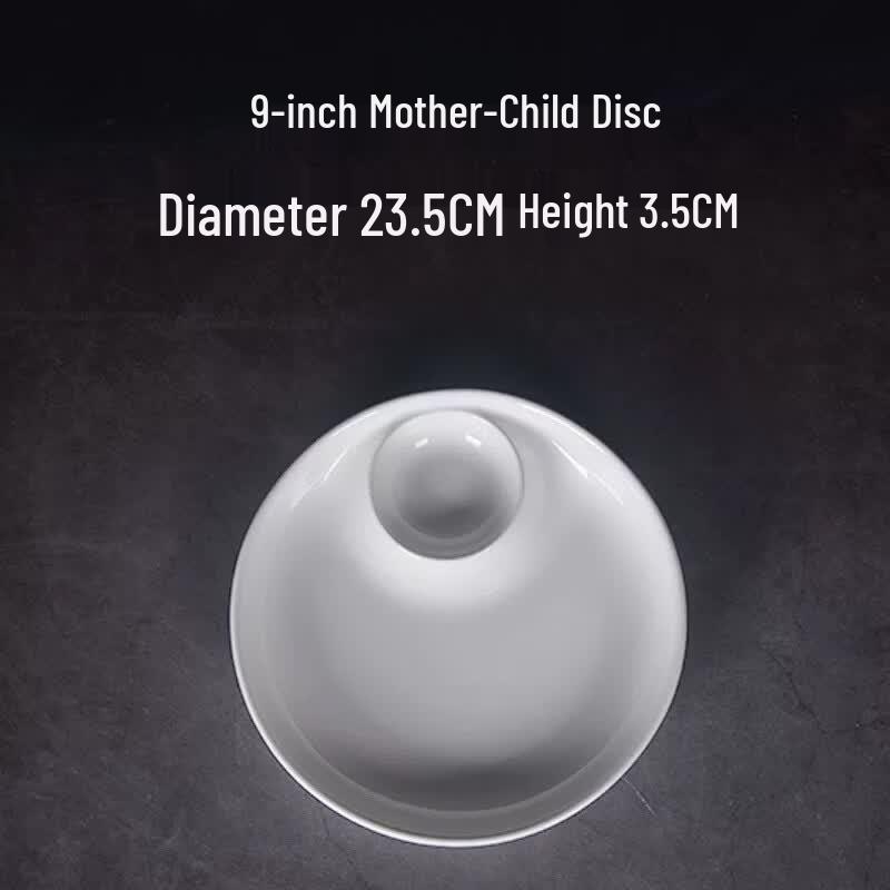 Huaiyi Ceramic European Style Dumpling & Dipping Plate