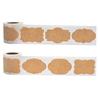 250 Piece Natural Kraft Paper Stickers 2 Types Blank Writable Seal Labels Mason Jar Glass Bottle Cake Baking Stationery Sticker