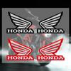 JBH4 1pair Motorcycle Modified Stickers Aluminum Decal Motorcycle Stickers For Honda CBR1000 CBR600RR CBR650R CB1000R CB1100