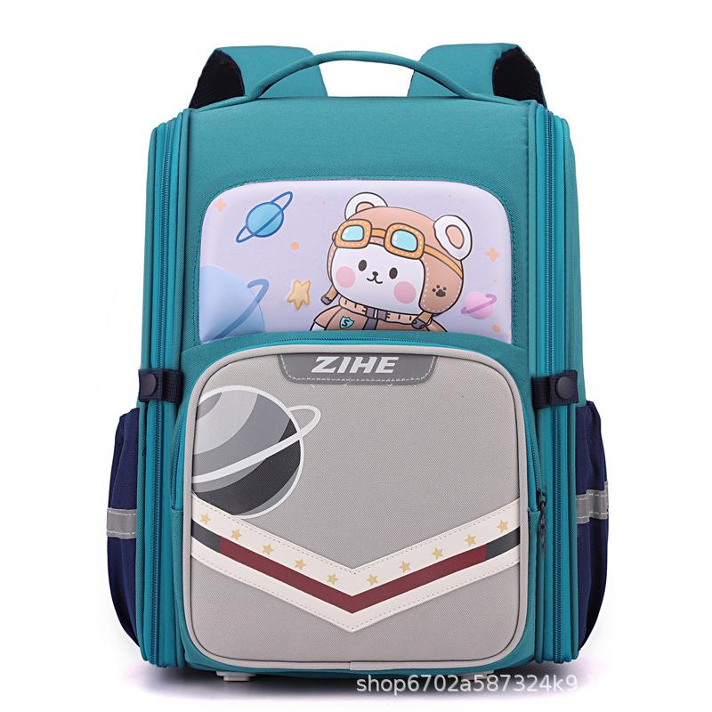 Children's Schoolbag New Cartoon Large-capacity Load-reducing Ridge Backpack Durable and Lightweight Double-layer Hard Shell Backpack Fashionable