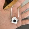 Камелия Черно-белый мешок Ожерелье-подвеска для кукольного домика Мини-модель