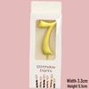 50 Gold Number Candle Cake Toppers, Individually Boxed for Kids' First Birthday