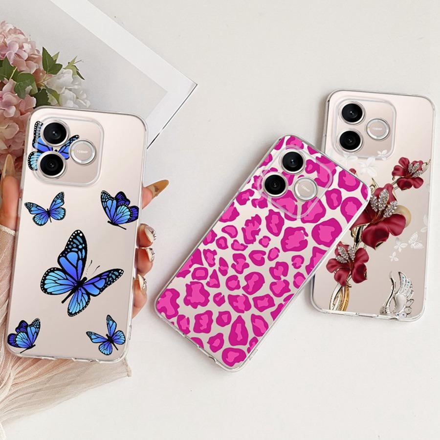 For Honor 600 Lite Case transparent Bow Painted Soft Silicon Cover for Honor 500 Smart 600Lite LNA-NX1 Protective Phone Capa