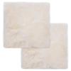 Chair Cushions Set of 2 Genuine Sheepskin