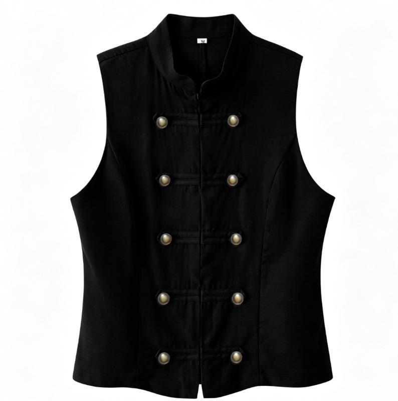 INS Trendy Women's Sleeveless Stand Collar Vest Top