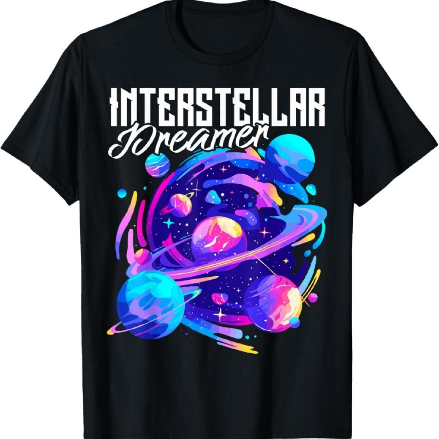 Межзвездный Мечтатель Космокор Cosmic Vision Космическая Футболка XXXXXL чёрный