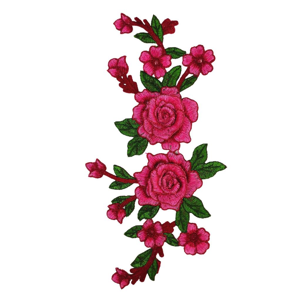12-Color 3D Water-Soluble Embroidery Appliqué Ethnic Style Clothing Patch