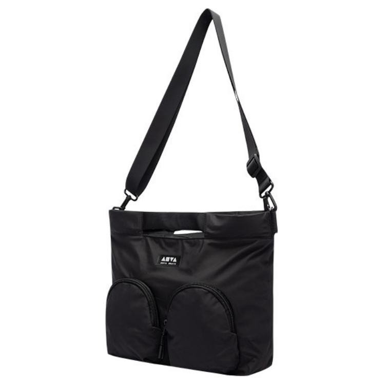 New Anta Life Collection Fabric Crossbody Bag, Shoulder Bag Unisex Black/Light Khaki 192518142