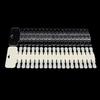 36Pcs Natural/Clear Color Card Removable Nail Art Display False Nail Tips Rack Teardrop Design Manicure Gel Polish Practice Tool