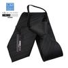 [Michiko London] One-touch tie, black, striped, regular size, 8cm wide end, no tying required, formal wear, funeral, memorial service, polyester,