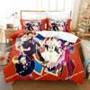 Anime ReZERO -Starting Life in Another World Bedding Set Printed Bed Set With Pillowcase Duvet Cover Soft Queen Super King Size