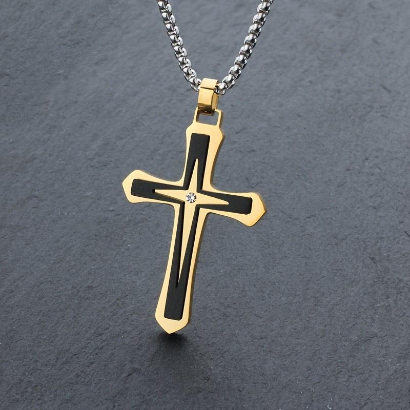 European and American Pendant Trends, Cross Necklaces, Trendy Men's Personalized Accessories 2026