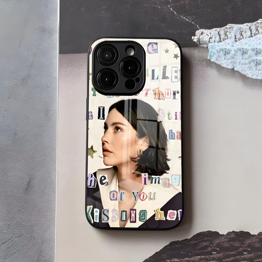 Singer G-Gracie Abrams Phone Case For IPhone 17 Air 16 E Pro Max 15 14 13 Mini 12 Pro 11 Max Plus Black Glass Cover