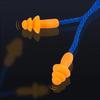 Corded Ear Plugs Reusable Silicone Earplugs with String Banded Earbuds for Sleeping Studying Swimming Noise Cancelling Eartips