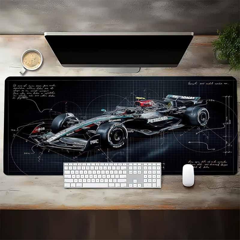 Tappetino Mouse da Gioco Professionale da Corsa: Base in Gomma Antiscivolo Lavabile con Superficie Liscia, Adatta per Ufficio e Scene di Gioco su PC