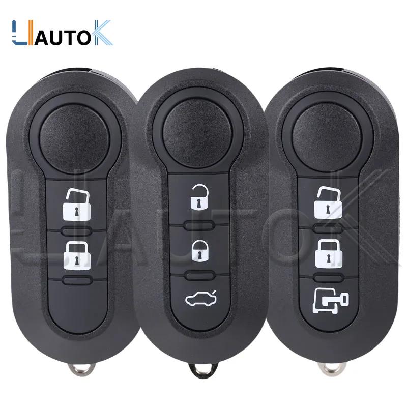 Car Key Case For Fiat 500 Punto Ducato Panda Bravo For Citroen Jumper For Peugeot Boxer Uncut Blade Key 2/3 Buttons Key Shell