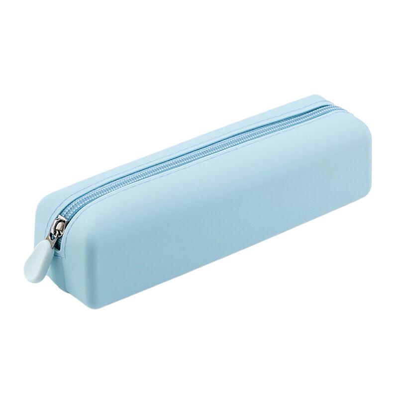 Trousse à Crayons en Silicone Souple Sac à Stylo Créatif à Fermeture Éclair Sac de Rangement Imperméable Grande Capacité Pour Fournitures d'Organisation Scolaire