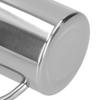 304 Stainl Steel Double-Layer Scald Coffee Tea Mug with Silver Handle, 400ml Premium Dinnerware Cup for Hot Drinks (Silver)