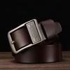 Men'S Belt Leather Pin Buckle Pure Cowhide No Interlayer Belt Men'S Trendy Casual Jeans Belt