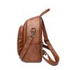 Printed Large Capacity Backpack Women's Retro PU Backpack