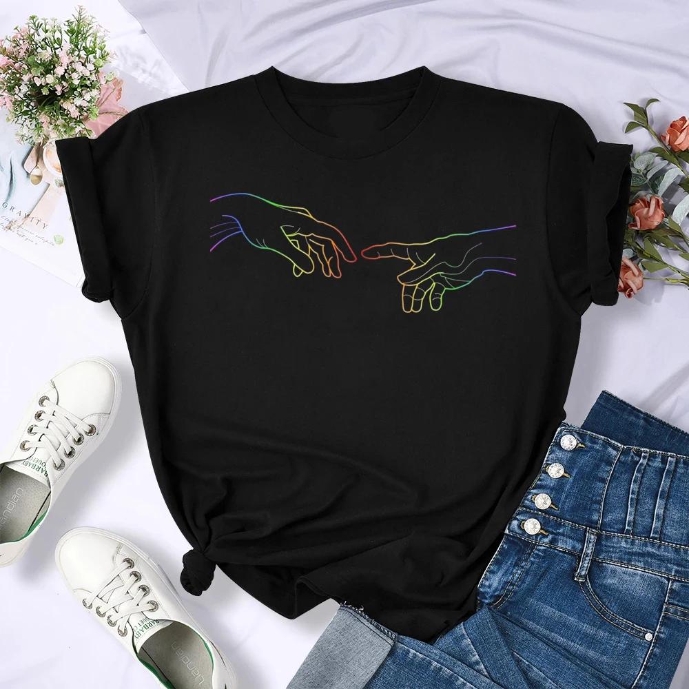 Summer New Fashion Graphic Print Lgbt T Shirts Women Funny Tshirts Casual Short Sleeves Tops Tees Female Unsiex Clothes